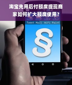 淘宝先用后付额度提现商家如何扩大额度使用？