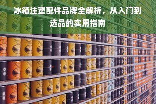 冰箱注塑配件品牌全解析，从入门到选品的实用指南