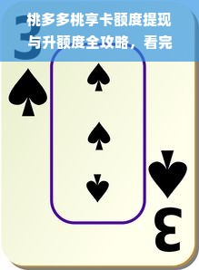 桃多多桃享卡额度提现与升额度全攻略，看完你就懂了！