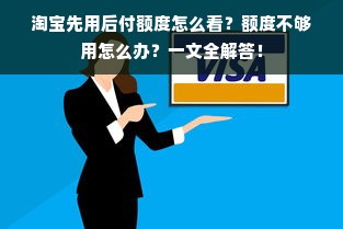 淘宝先用后付额度怎么看？额度不够用怎么办？一文全解答！