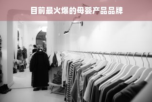 目前最火爆的母婴产品品牌