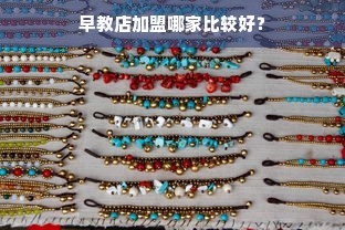 早教店加盟哪家比较好？