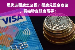 鹿优选额度怎么提？额度兑现全攻略，看完秒变额度高手！