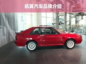凯翼汽车品牌介绍