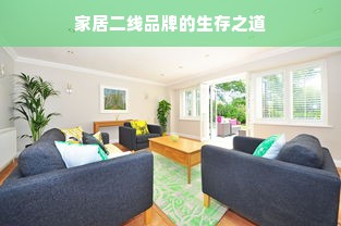 家居二线品牌的生存之道