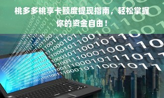 桃多多桃享卡额度提现指南，轻松掌握你的资金自由！