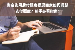淘宝先用后付额度提现商家如何调整支付额度？新手必看指南！