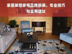 家居装修家电品牌拆装，专业技巧与实用建议