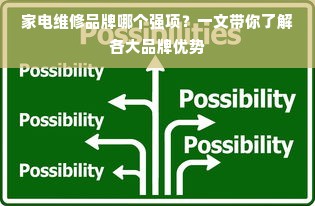 家电维修品牌哪个强项？一文带你了解各大品牌优势