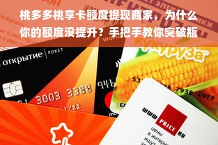 桃多多桃享卡额度提现商家，为什么你的额度没提升？手把手教你突破瓶颈！