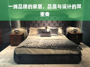 一线品牌的家居，品质与设计的双重奏