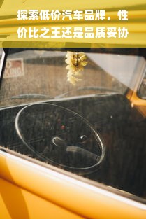 探索低价汽车品牌，性价比之王还是品质妥协？