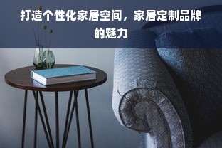 打造个性化家居空间，家居定制品牌的魅力