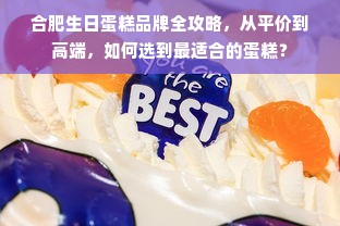 合肥生日蛋糕品牌全攻略，从平价到高端，如何选到最适合的蛋糕？