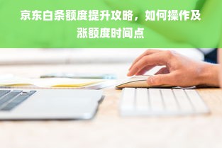 京东白条额度提升攻略，如何操作及涨额度时间点