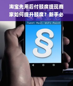 淘宝先用后付额度提现商家如何提升额度？新手必看指南！