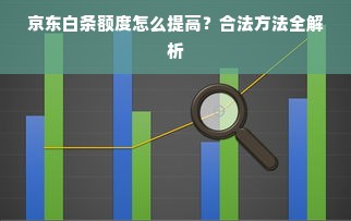 京东白条额度怎么提高？合法方法全解析