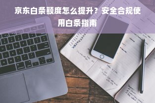 京东白条额度怎么提升？安全合规使用白条指南