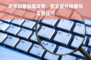 京东白条额度攻略，安全提升指南与实用技巧