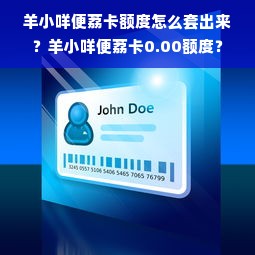 羊小咩便荔卡额度怎么套出来？羊小咩便荔卡0.00额度？