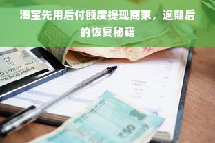 淘宝先用后付额度提现商家，逾期后的恢复秘籍