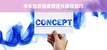 京东白条额度管理与提额技巧