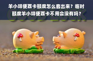 羊小咩便荔卡额度怎么套出来？临时额度羊小咩便荔卡不用会没有吗？