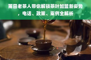 莆田老茶人带你解锁茶叶加盟新姿势，电话、政策、案例全解析