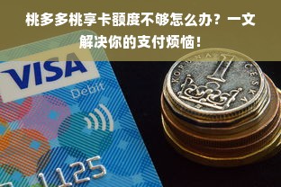 桃多多桃享卡额度不够怎么办？一文解决你的支付烦恼！