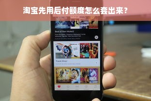 淘宝先用后付额度怎么套出来？